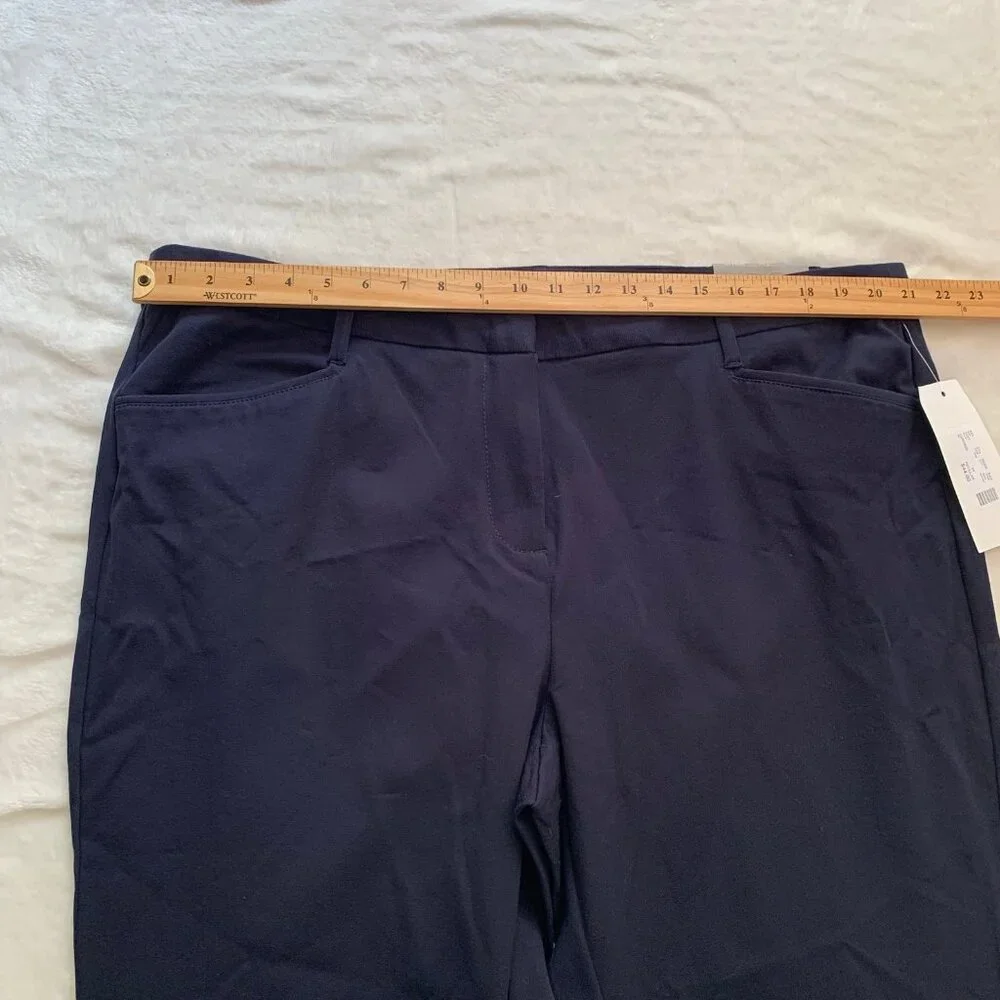 NEW Maurices Smart Ankle Skinny Pants Women 24 Regular Navy‎ Blue Stretch